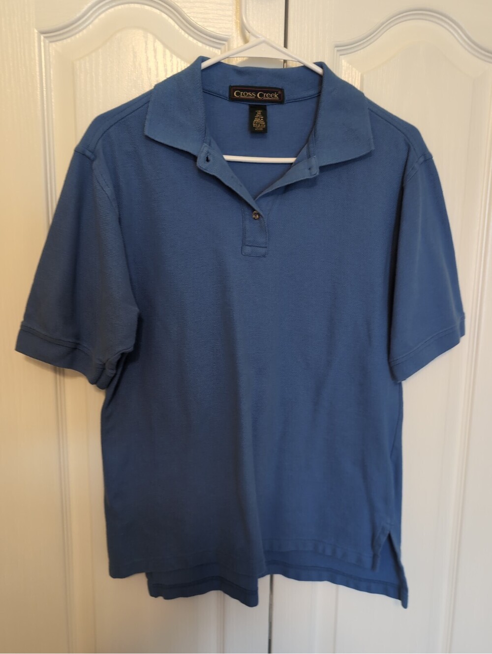 Ladies Cross Creek Button Short Sleeve Medium Shirt